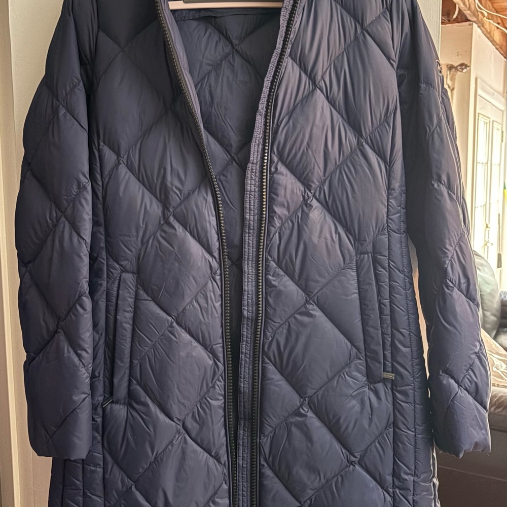 NWOT MICHAEL KORS Women's Diamond Quilted Packable Hooded Puffer Jacket sz S - Picture 2 of 6